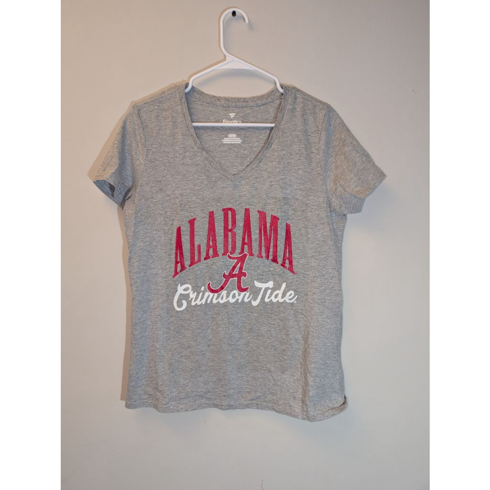Fanatics Gray Alabama Crimson Tide Short Sleeve Tee Womens M